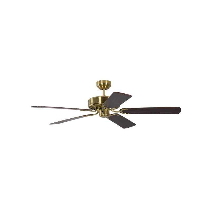 Pepeo Deckenventilator Potkuri Messing seidenmatt - Mahagoni 132 cm mit Zugkette Pepeo Deckenventilator Potkuri Messing seidenmatt - Mahagoni 132 cm mit Zugkette von Pepeo