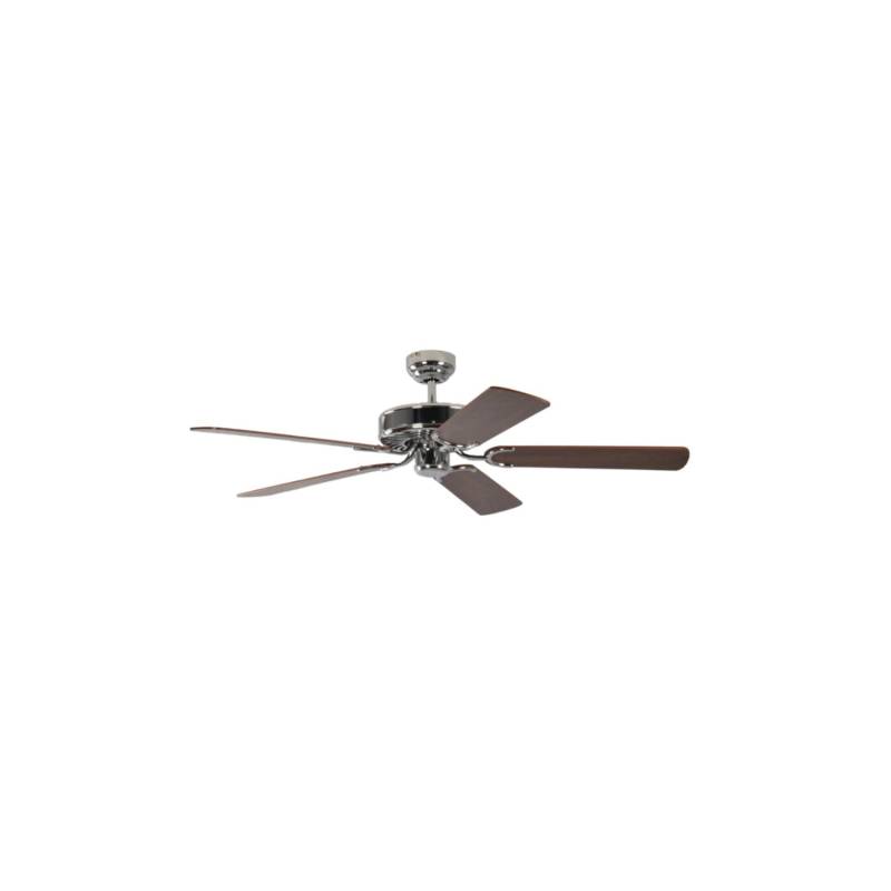 Pepeo Deckenventilator Potkuri Stahl - Walnuss 132 cm mit Zugkette von Pepeo