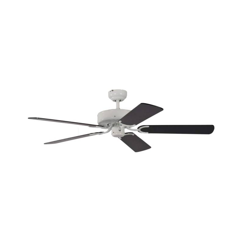 Pepeo Deckenventilator Potkuri Weiß - Schwarz 132 cm mit Zugkette von Pepeo
