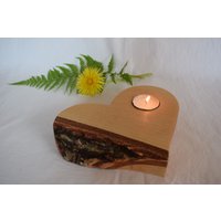 Naturkerzenständer "Herz" Aus Birkenholz Mit Rinde, 1 Kerze/Teelicht, Handgefertigt, Unikat, Nachhaltig, Deko, Muttertag, Geschenkidee Naturkerzenständer "Herz" Aus Birkenholz Mit Rinde, 1 Kerze/Teelicht, Handgefertigt, Unikat, Nachhaltig, Deko, Muttertag, Geschenkidee von PepeoKreativ
