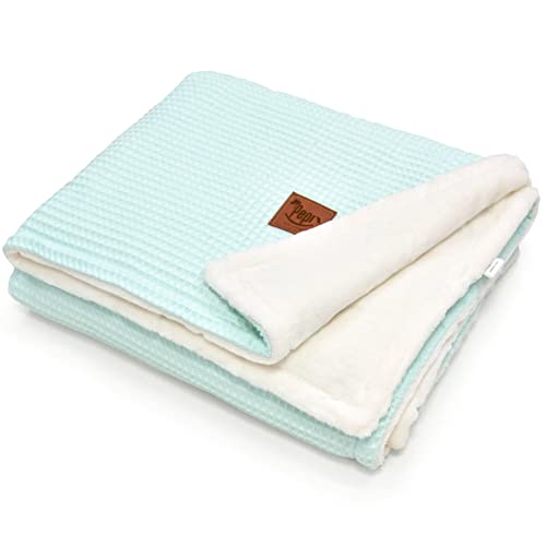 Bilateral Kuscheldecke Flauschig Decke Warm 75x100 cm - Kuscheldecke Decke Fleecedecken - Kuscheldecke Baumwolle Wolldecke Warm Winter Mint von Pepi MADE IN POLAND