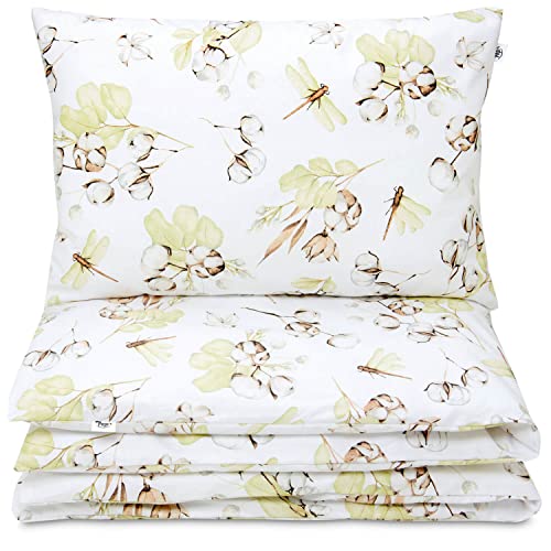 Pepi Bettwäsche Baby 120×90 cm Boho Dreams - Sommerbettwäsche für Babybett und Babywiege - Kinder Bettwäsche Baumwolle 100% - Bettwäsche-Sets mit Sicher Abgedeckten Reißverschlüssen von Pepi MADE IN POLAND