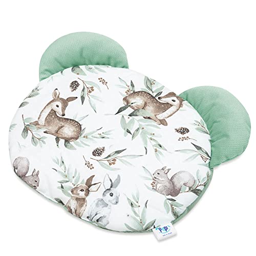 Pepi MADE IN POLAND Bär Kinderkissen 38 x 30 x 2 cm - Kuschelkissen Kinder aus Baumwolle - Kissen Kinder - Kinderkopfkissen mit Samt von Pepi MADE IN POLAND
