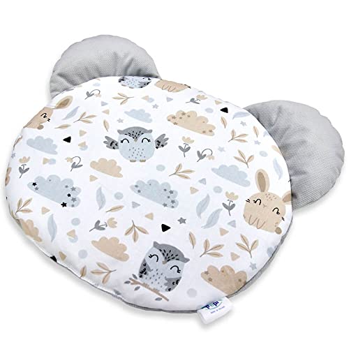 Pepi MADE IN POLAND Bär Kinderkissen 38 x 30 x 2 cm - Kuschelkissen Kinder aus Baumwolle - Kissen Kinder - Kinderkopfkissen mit Samt von Pepi MADE IN POLAND