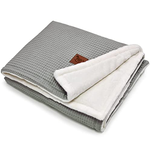 Bilateral Kuscheldecke Flauschig Decke Warm 75x100 cm - Kuscheldecke Decke Fleecedecken - Kuscheldecke Baumwolle Wolldecke Warm Winter Grey von Pepi MADE IN POLAND