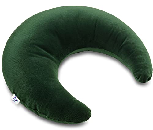 Pepi - Kuschelkissen Kinder - Handgenäht Kissen Kinderzimmer - Kinder Kissen Mond - Baby Kissen Deko - Mondikssen Dark Green von Pepi MADE IN POLAND