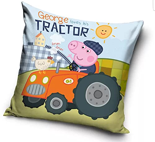 Peppa Pig Wutz Kissenbezug Kissenhülle 40 x 40 cm 100 % Polyester von Peppa Pig