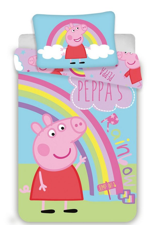 Babybettwäsche Peppa Pig Babybettwäsche Schweinchen Peppa 100 x 135 cm, Peppa Pig von Peppa Pig