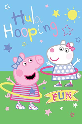 Jerry Fabrics Peppa Pig Hula Hooping Fleece Decke von Peppa Pig