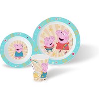 Peppa Pig 3tlg. Frühstücksset PEPPA PIG, Polyproplyen von Peppa Pig