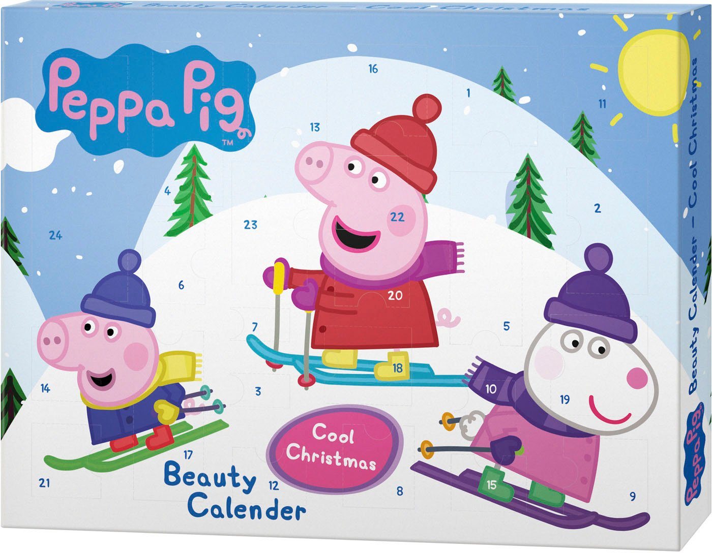 Peppa Pig Adventskalender Peppa Pig Bath & Fun Calendar 'Cool Christmas' (Packung, 24-tlg) von Peppa Pig