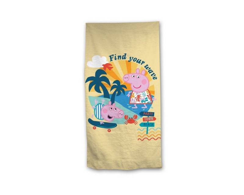 Peppa Pig Badetücher Peppa Pig Strandtuch Ideal für Strand und Pool, 70x140 cm, 100% Polyester (1-St) von Peppa Pig