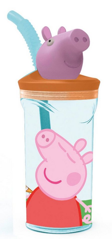 Peppa Pig Becher Trinkbecher mit 3D Figur, Kunststoff von Peppa Pig