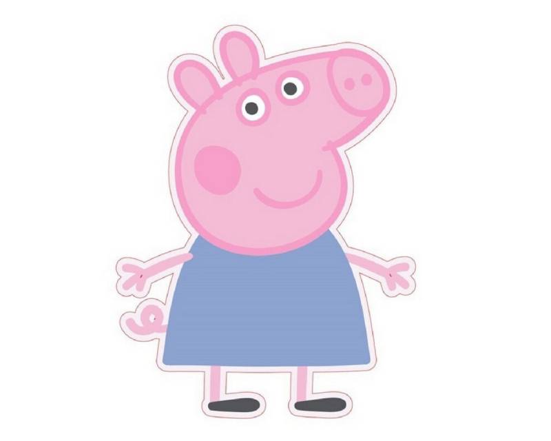 Peppa Pig Dekokissen Formkissen– Perfektes Couchkissen für Kinder & Erwachsene (1 Stück) von Peppa Pig