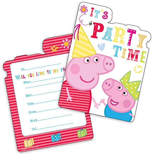 Peppa Pig Party Invitation Cards & Envelopes (6 Pack) von Peppa Pig