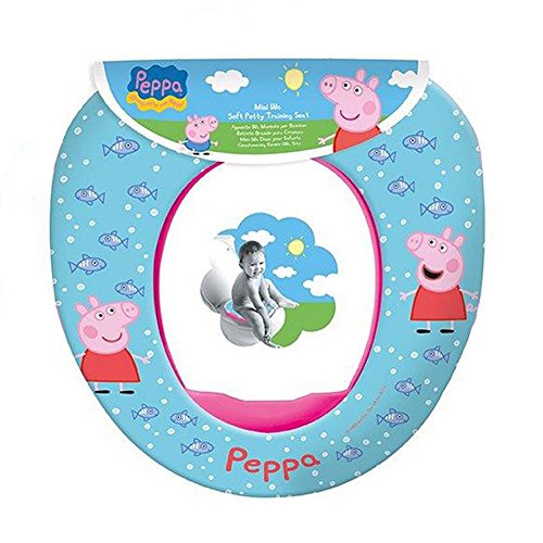 Peppa Wutz Toilettensitz für Kinder, weich gepolstert Blau von Peppa Pig