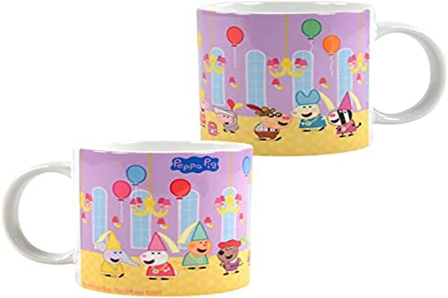 Peppa Wutz Tasse Festsaal, 320 ml, Keramik, bunt, 1 Stück (1er Pack) von Peppa Wutz