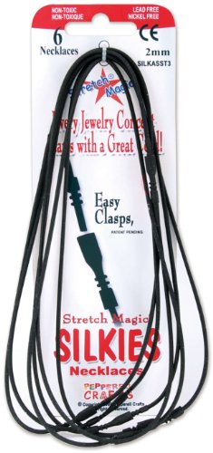 Pepperell Silkies Stretch Magic Bindekords 2 mm Schwarz 6/Stück Pepperell Silkies Stretch Magic Bindekords 2 mm Schwarz 6/Stück von Pepperell Crafts