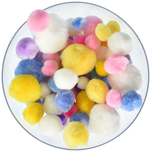 Pepperbell Pom Poms sortiert 300-pastel von Pepperell Crafts