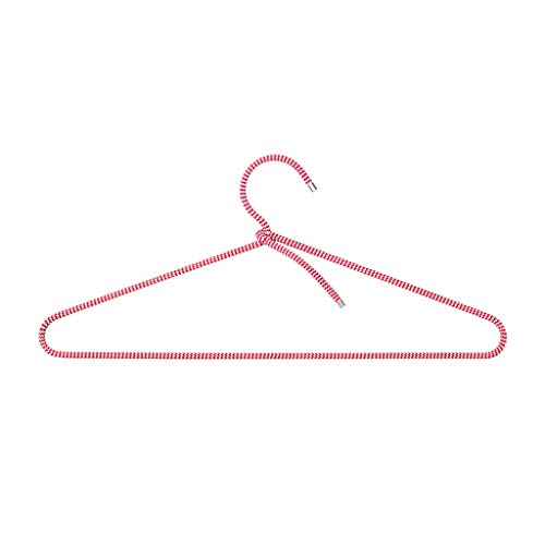 Peppermint Products Cord Hanger | dünne Textil-KLEIDERBÜGEL aus Seil mit Alu-Kappen | 5er Set (Kirschrot) von Peppermint Products