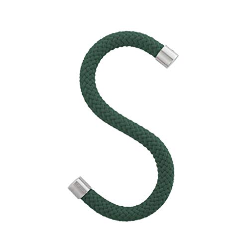 Peppermint Products Loop Hook | Textil-S-KLEIDERHAKEN aus Seil | 5er Set (Grün) von Peppermint Products