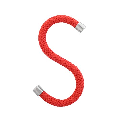 Peppermint Products Loop Hook | Textil-S-KLEIDERHAKEN aus Seil | 5er Set (Rot) von Peppermint Products