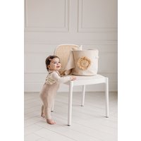 Kindergarten Korb Für Spielzeug, Neutral Boho Dekor - Levy The Lion Canvas Aufbewahrungskorb Kindergarten Korb Für Spielzeug, Neutral Boho Dekor - Levy The Lion Canvas Aufbewahrungskorb von PeppyLu