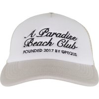 PEQUS Trucker Cap "PEQUS PEQUS A Paradise Beach Club Curved Logo Trucker Cap" PEQUS Trucker Cap "PEQUS PEQUS A Paradise Beach Club Curved Logo Trucker Cap" von Pequs