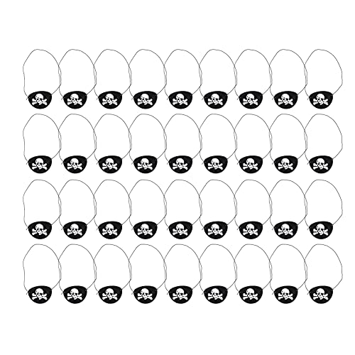 36 Stück Augenklappe, Piraten-Augenklappe, Schwarze One-Eye-Totenkopf-Patches, Augenmasken für Erwachsene und Kinder für Halloween, Weihnachten, Piraten-Mottoparty, 36 Stück Augenklappe, Piraten-Augenklappe, Schwarze One-Eye-Totenkopf-Patches, Augenmasken für Erwachsene und Kinder für Halloween, Weihnachten, Piraten-Mottoparty, von PerGar
