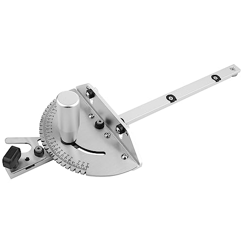 Gehrungslehre, Präzisions-Tischkreissägen-Gehrungslehre mit Verstellbarem Klappanschlag, Gehrungsanschlag und Sich Wiederholendem Schnitt-Klappanschlag, Holzbearbeitungs-DIY-Werkzeug,(#1) von PerGar