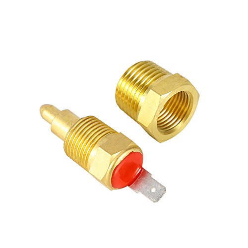 Lüfterthermostat-Temperaturschalter mit Sechskantmutter, Gold 185 Bis 175 Grad Elektromotor 3/8" Zoll Kühlgebläse-Thermostatschalter, Kfz-Motorkühler-Kühlgebläsemotor-Relais Lüfterthermostat-Temperaturschalter mit Sechskantmutter, Gold 185 Bis 175 Grad Elektromotor 3/8" Zoll Kühlgebläse-Thermostatschalter, Kfz-Motorkühler-Kühlgebläsemotor-Relais von PerGar