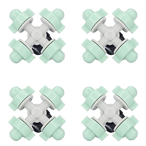 PerGar 10er-Set Nebeldüsen, Kreuznebel-Sprühdüse mit 4/7-mm-Gelenk-Mikrobewässerungskopf, Hochdruck-Sprühnebeldüse für Landschaftsbau-Außenkühlsystem PerGar 10er-Set Nebeldüsen, Kreuznebel-Sprühdüse mit 4/7-mm-Gelenk-Mikrobewässerungskopf, Hochdruck-Sprühnebeldüse für Landschaftsbau-Außenkühlsystem von PerGar