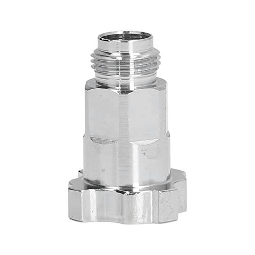 PerGar Spritzpistolenbecher-Adapter, Edelstahl-Einweg-Topf-Anschluss, Gewinde-Spritzpistolen-Farbbecher-Adapter, Gießkannen-Anschluss, Airbrush-Adapter für Spritzpistole (Außengewinde von PerGar