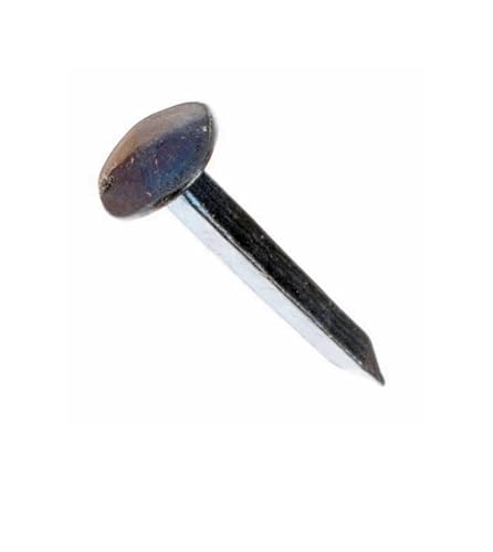 Schlossnagel, 20 mm lang, Set mit 10 Stück - Nägel - Nagel - Geschmiedet Schmiedenägel - geschmiedete Ziernägel - Antik-Optik - blauschwarze Oberfläche von Pera Peris