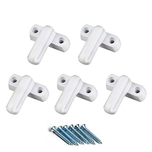Peralng® 5 x Fensterschloss Fenstersicherung Türen & Fenster Schloss aus uPVC - Weiß von Peralng