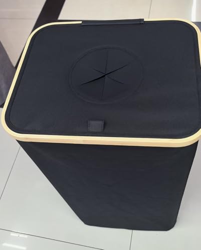 PeranoRidia Recycling Sammelbehälter für Pfandflaschen, Schwarz mit Holzrand, Deckel mit Einwurföffnung PeranoRidia Recycling Sammelbehälter für Pfandflaschen, Schwarz mit Holzrand, Deckel mit Einwurföffnung von PeranoRidia