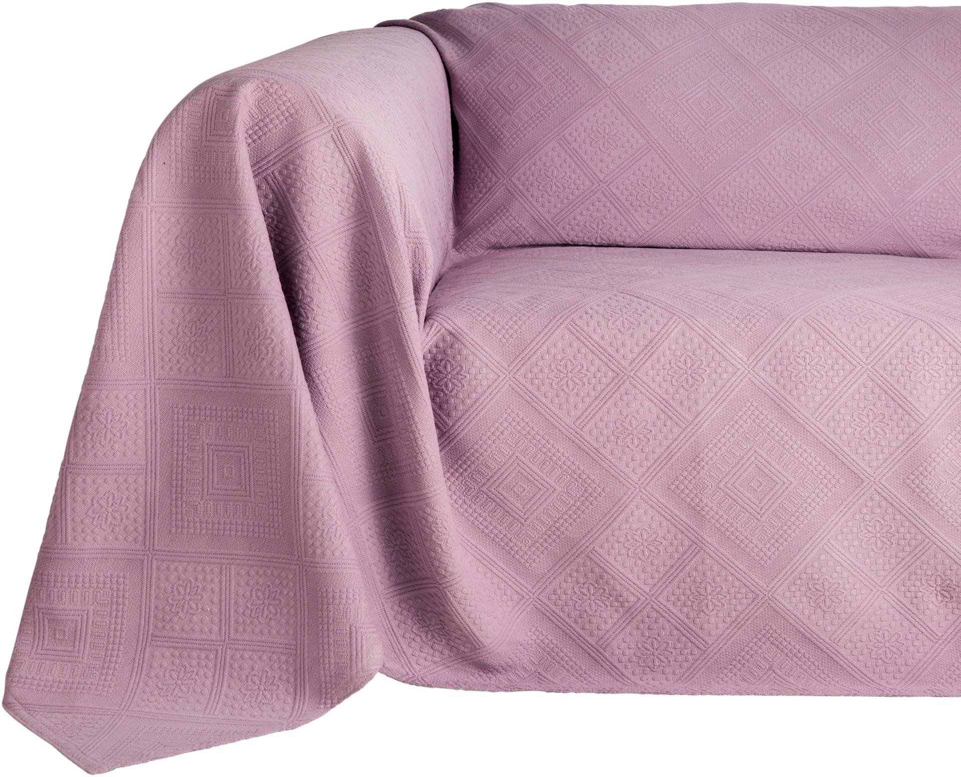 Sofaüberwurf in mauve von Pereira da Cunha von Pereira da Cunha