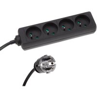 4-FACH-STECKDOSENLEISTE MIT SCHRUMPFSCHLAUCH - 3G1.5 - 5 m - STECKER-TYP E (FRANZÖSISCHES SYSTEM) von Perel