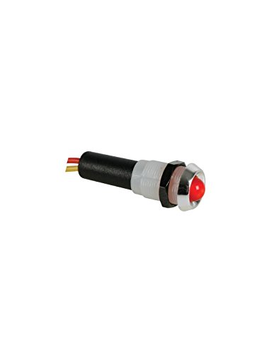 PEREL - 12VCFR LED Signalleuchte, 12 VDC, ABS Chrom, Rot/Blinkend 124009 von Perel