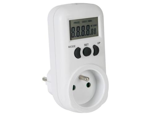 Perel Energiemessgerät, LCD-Anzeige, 230 V, 16 A, 3600 W, Typ E (französisches System), weiß Perel Energiemessgerät, LCD-Anzeige, 230 V, 16 A, 3600 W, Typ E (französisches System), weiß von Perel