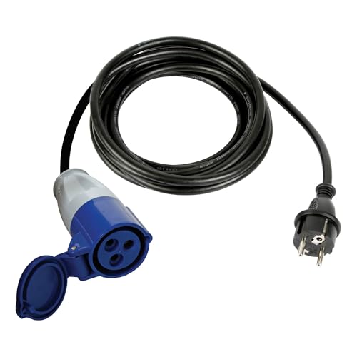 Perel Adapterleitung, H07RN-F 3G2.5, 3 m, 16 A/230 V, 3680 W, Typ E/F auf CEE, für innen und außen, Gummi, blau Perel Adapterleitung, H07RN-F 3G2.5, 3 m, 16 A/230 V, 3680 W, Typ E/F auf CEE, für innen und außen, Gummi, blau von Perel