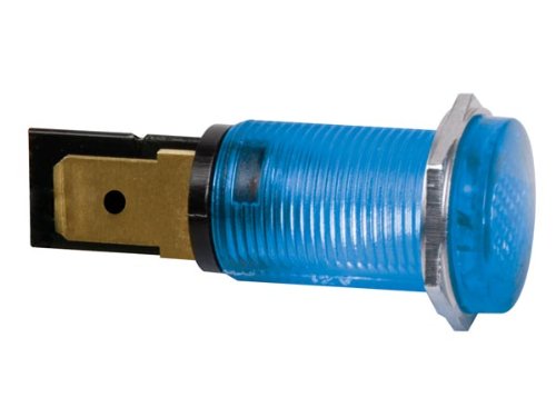 PEREL - HRJC012B Runde LED-Signalleuchte, 14 mm, 12B, Blau 142984 von Perel