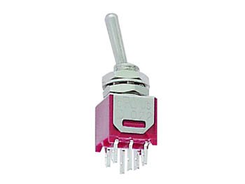 PEREL - TS-5E Kippschalter Mini vertikal DPDT 143828 PEREL - TS-5E Kippschalter Mini vertikal DPDT 143828 von Perel