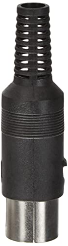 PEREL - CA121 Din-Stecker, 8-Polig, Schwarz 140790 von Perel