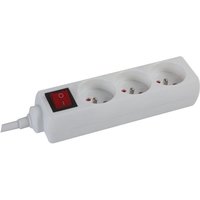 Perel - 3-FACH-STECKDOSENLEISTE - mit schalter - kabel: 1.5 m - stecker-typ e (französisches system) von Perel