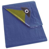 Abdeckplane - Blau/Khaki - Strapazierfähig - 6 x 10 m Abdeckplane - Blau/Khaki - Strapazierfähig - 6 x 10 m von Perel