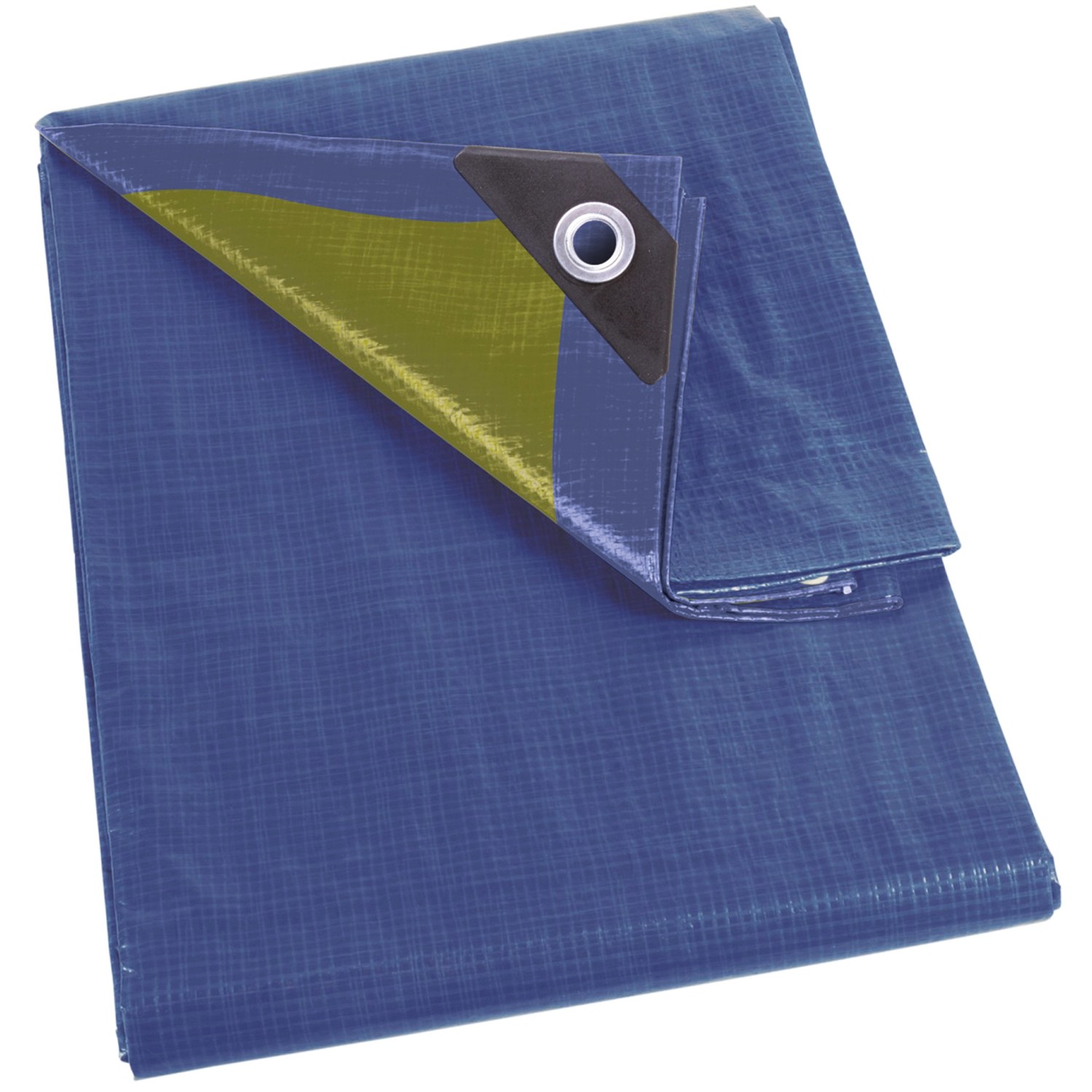 Perel Abdeckplane Blau/Khaki stark 6 x 10 m von Perel