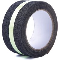 Anti rutsch klebeband im dunkeln leuchtend 5 cm x 5 m schwarzgrun von Perel