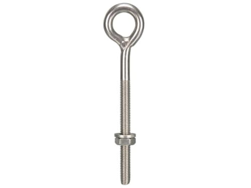 Perel Augbolzen mit Mutter und 2 Unterlegscheiben, Edelstahl, Durchmesser 8 mm, Höhe 130 mm, Breite 30 mm von Perel