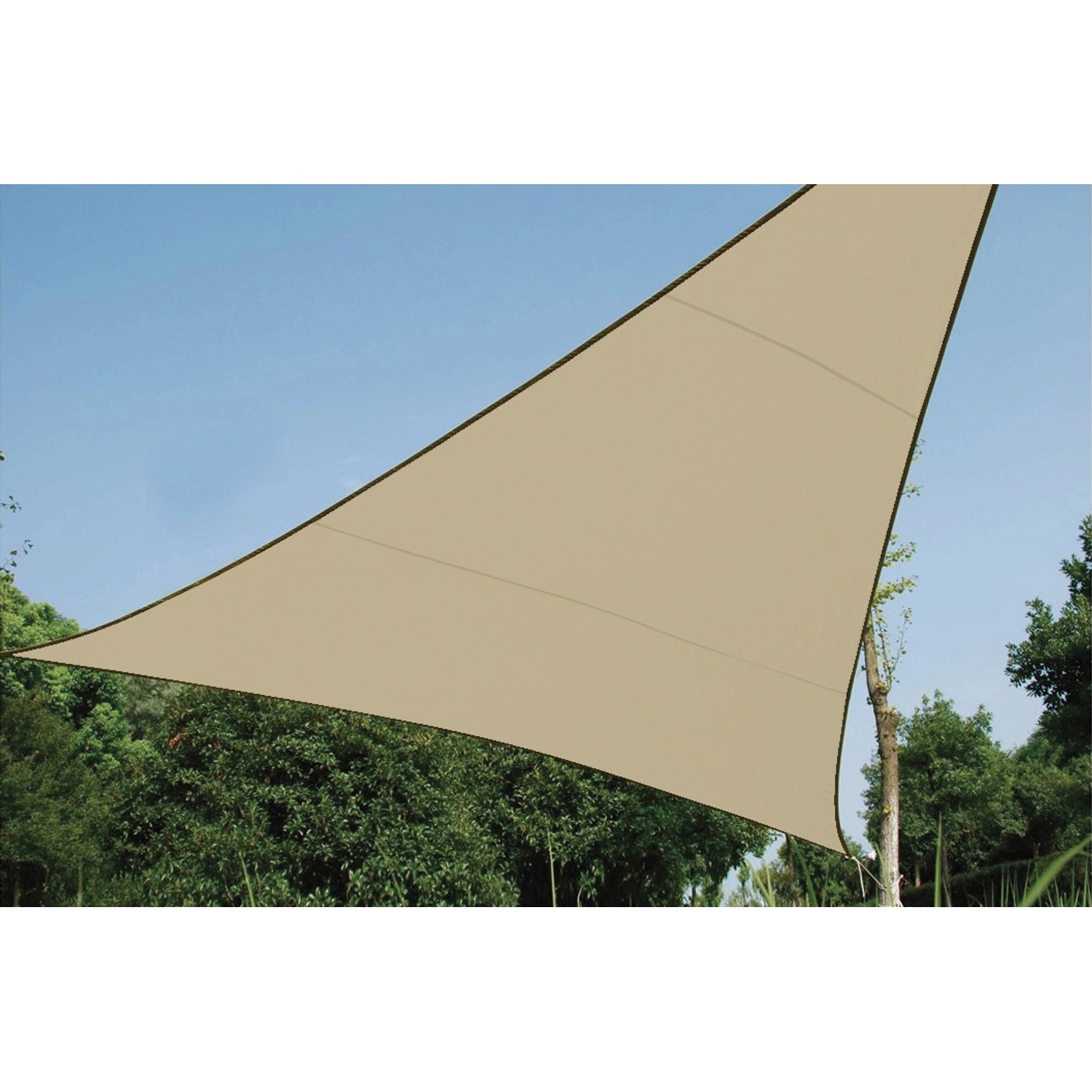 Perel Dreieck-Sonnensegel wasserdurchlässig 360 cm x 360 cm von Perel